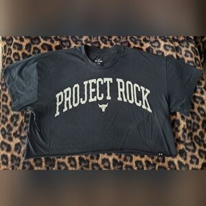 Under Armour Black Project Rock Crop Top